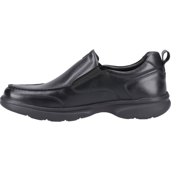 Hush Puppies Harold Leder Herren Schwarz Mokassin Schuhe - Image 4