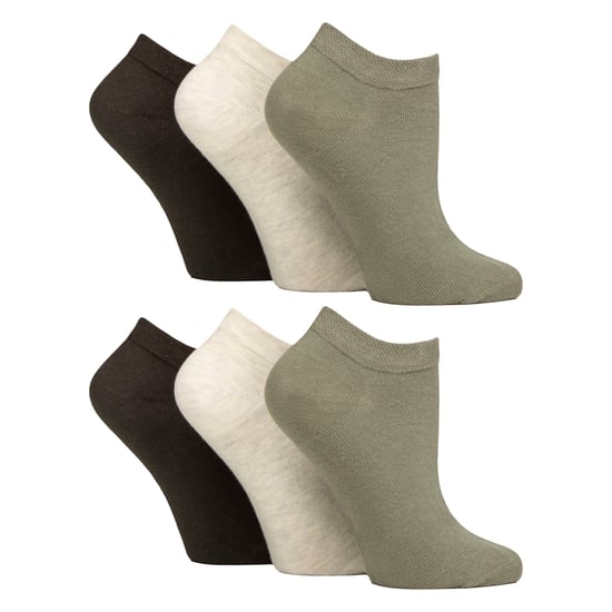 6er Pack Diabetiker Trainer Socken für Damen | Extra breite Knöchelsocken - Image 1