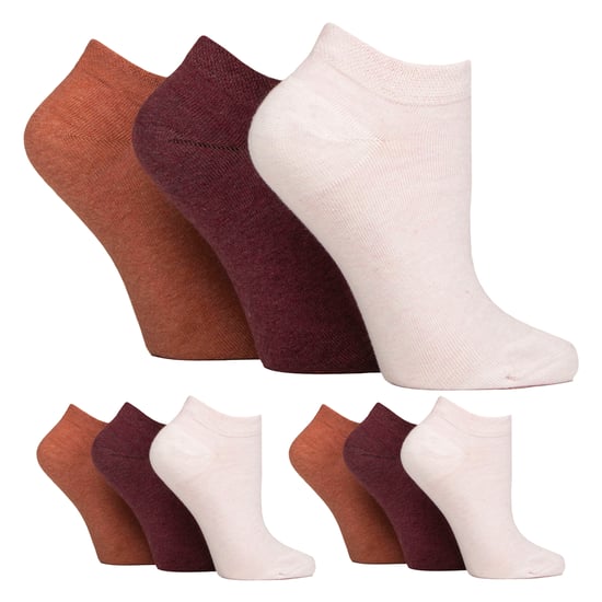 9 Paar Damen Diabetikersocken | Knöchelsocken für geschwollene Füße - Image 1