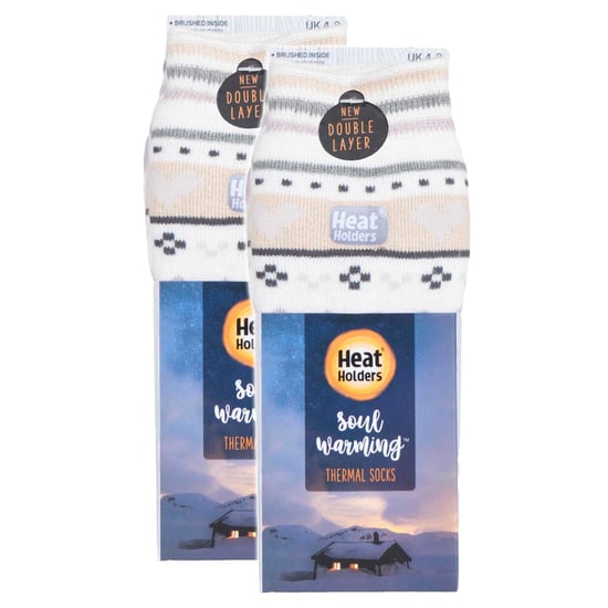 2 Paare Damen Seelenwärmende Socken mit Grip - Image 2