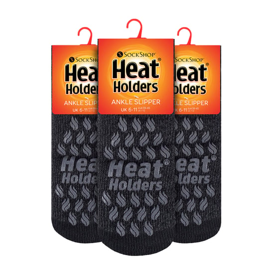 3 Paar Herren 2.3 TOG rutschfeste, niedrig geschnittene, thermische Socken für Slipper - Image 2