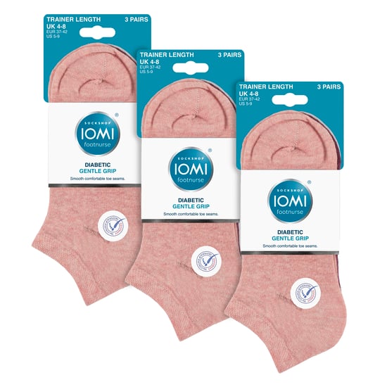 9er Pack Damen Diabetes Trainingssocken | Breite Knöchelsocken für geschwollene Füße - Image 2