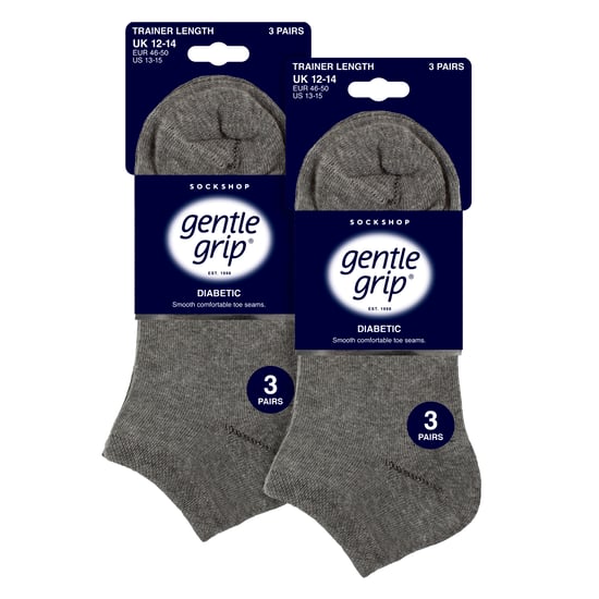 6er Pack Herren Diabetes Trainingssocken | Lockerer Bund Breite Knöchelsocken - Image 2