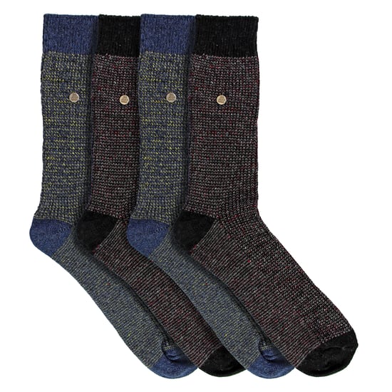 4er-Pack Herren Baumwollanz socks | Spirit Square Stricksocken - Image 3
