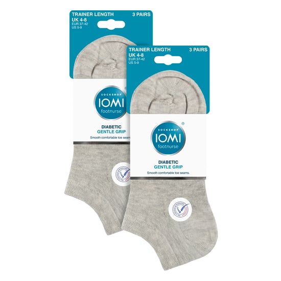 6er-Pack Damen Diabetiker-Sneakersocken | Extraweite Socken für geschwollene Füße - Image 2