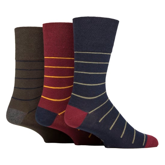 6er-Pack elastische Socken aus Baumwolle mit Quadratmuster für schlechte Durchblutung - Image 3