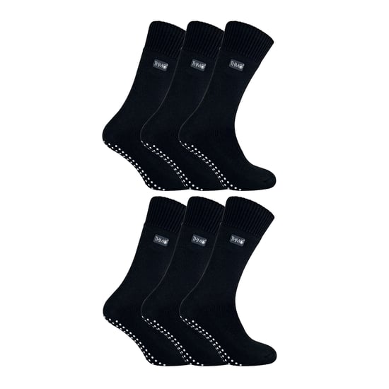 6 Paar Herren Thermo-Innenschuhe Socken mit Noppen - Image 1