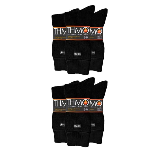 6 Paar Herren Thermo-Innenschuhe Socken mit Noppen - Image 2