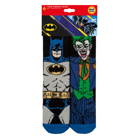 Heat Holders Herren Thermosocken mit Batman- und Joker-Muster - Schwarz - Image 2