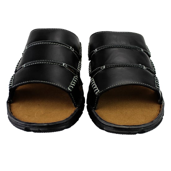 Herren Sommer Strand Leder Slipper - Image 5