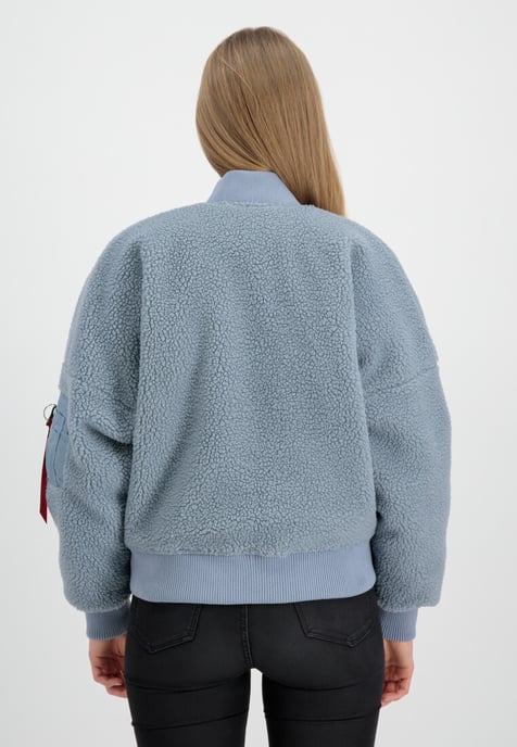 MA-1 VF Vintage Fit Teddy Bomber Jacket Women - Image 3