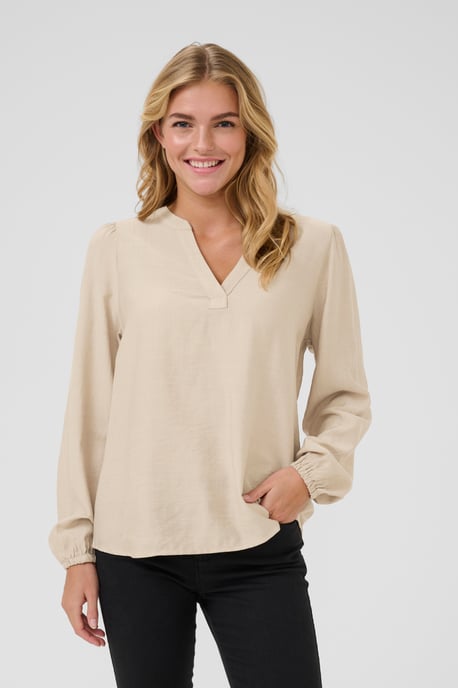 Langarm-Bluse Regular fit cream - Image 3