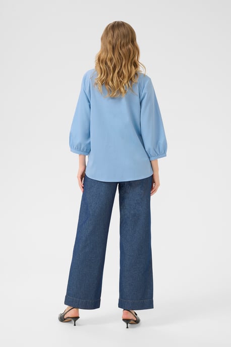 Langarm-Bluse Loose fit blue - Image 2