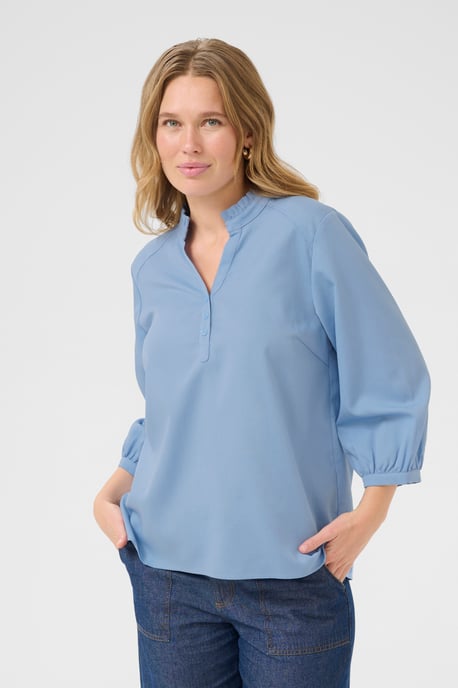 Langarm-Bluse Loose fit blue - Image 3