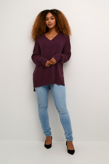 Strickpullover Oversize fit wine - Image 2