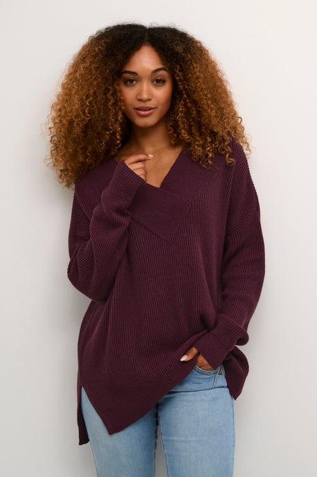 Strickpullover Oversize fit wine - Image 3