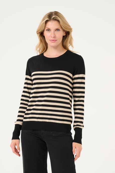 Strickpullover Regular fit black offwhite - Image 2