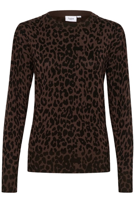 Strickpullover Gerade Passform leopard - Image 4