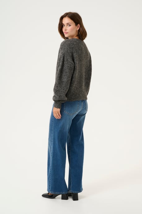 Strickpullover Loose fit dark grey - Image 2