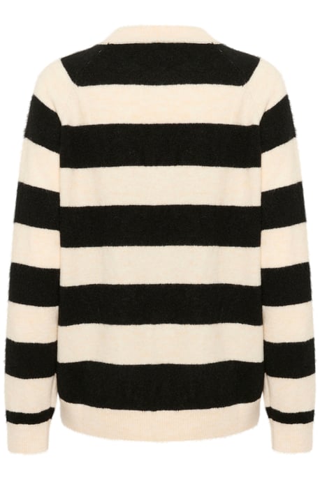 Strickpullover Lockere Passform black offwhite - Image 4