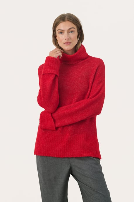 Strickpullover Lockere Passform red - Image 3