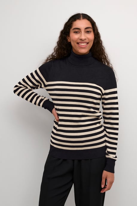 Strickpullover Slim fit black offwhite - Image 4