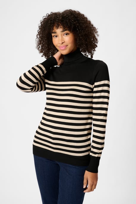 Strickpullover Slim fit black offwhite - Image 5