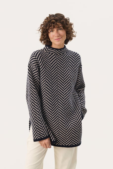 Strickpullover Oversize fit navy - Image 3