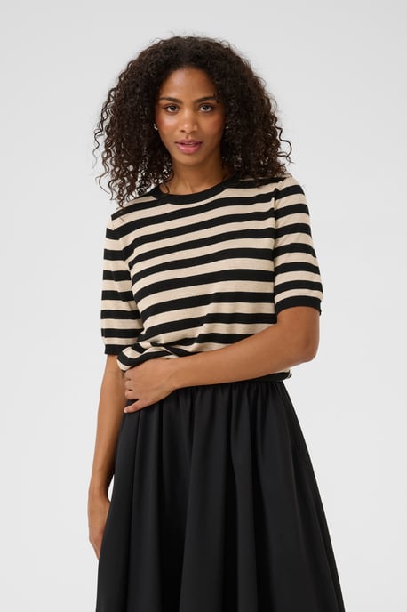 Strickpullover Regular fit black offwhite - Image 3