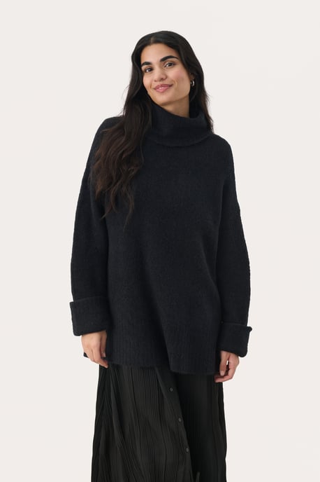 Strickpullover Lockere Passform navy - Image 2