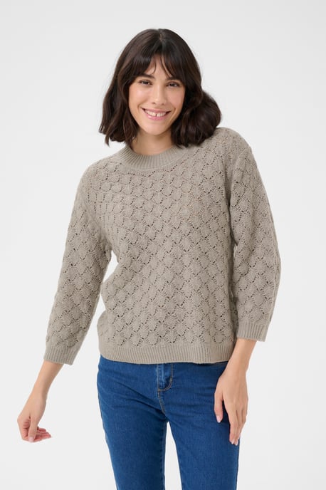 Strickpullover Loose fit light grey - Image 3