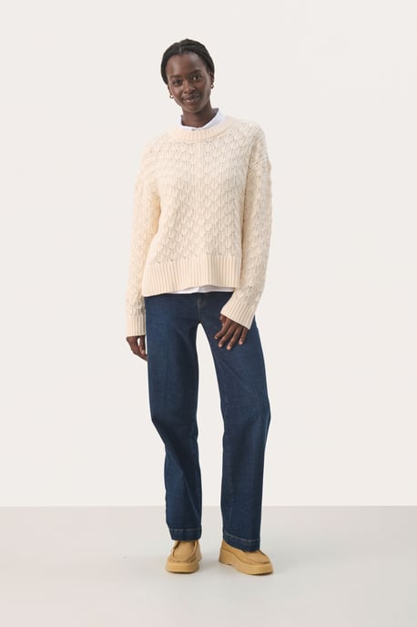 Strickpullover Gerade Passform cream - Image 1