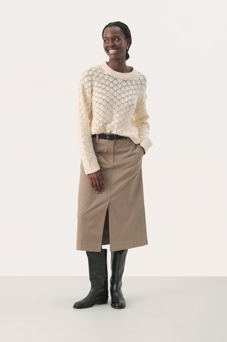 Strickpullover Gerade Passform cream - Image 2