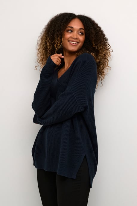 Strickpullover Oversize fit dark blue - Image 2