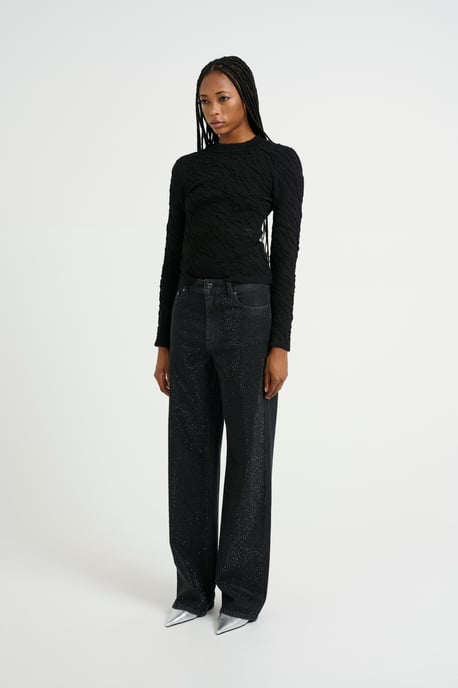 Strickpullover Slim fit black - Image 1