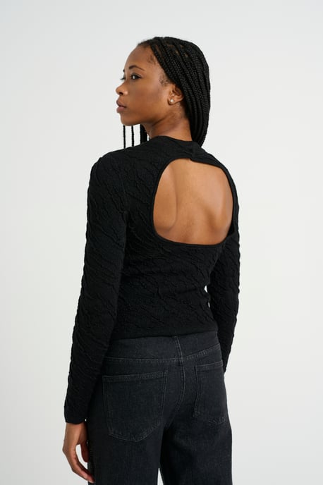 Strickpullover Slim fit black - Image 3
