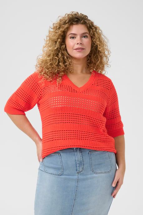 Strickpullover Loose fit red - Image 3