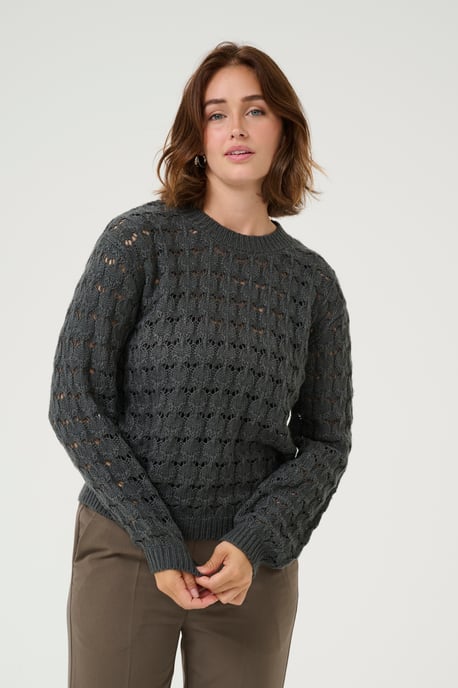 Strickpullover Regular fit dark grey - Image 3