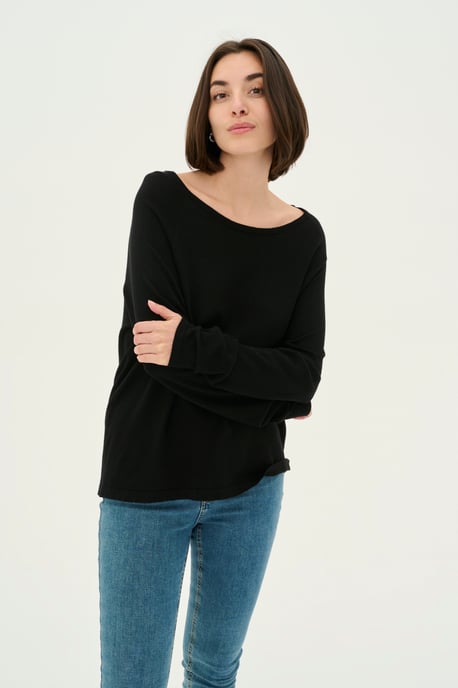Strickpullover mit lockerer Passform black - Image 4
