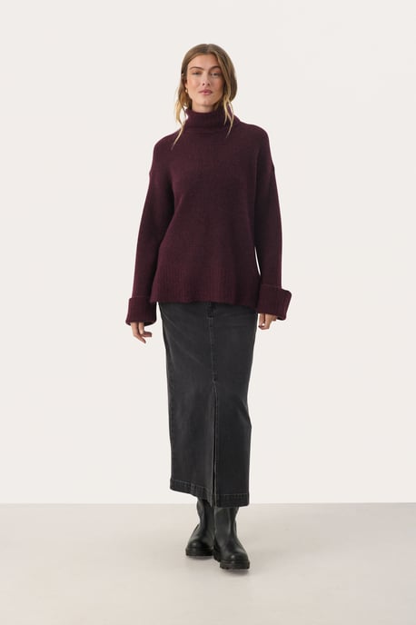 Strickpullover Lockere Passform wine - Image 1