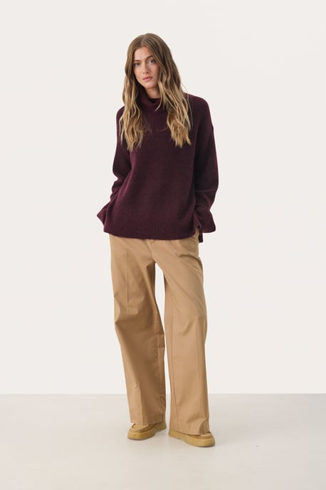 Strickpullover Lockere Passform wine - Image 2