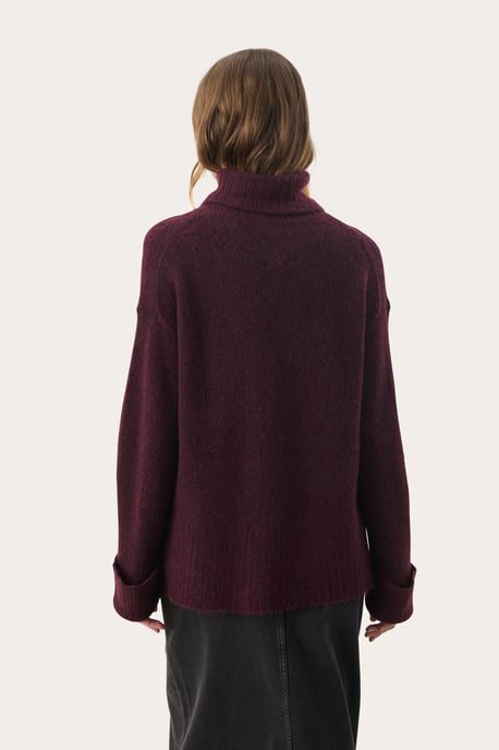 Strickpullover Lockere Passform wine - Image 4