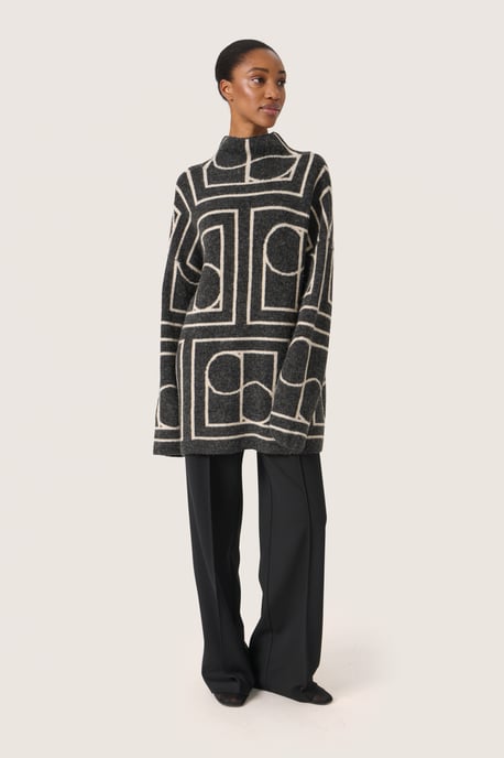 Strickpullover Casual fit black offwhite - Image 1
