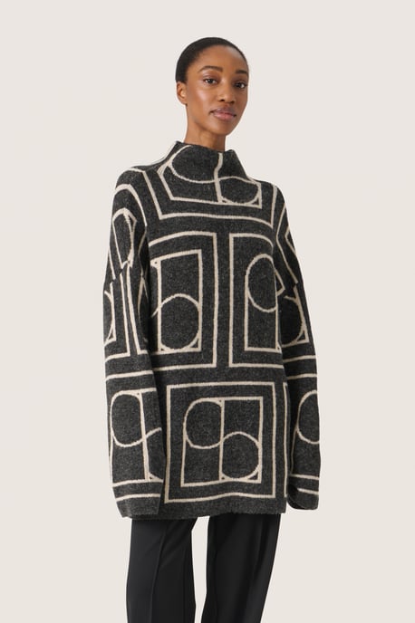 Strickpullover Casual fit black offwhite - Image 2