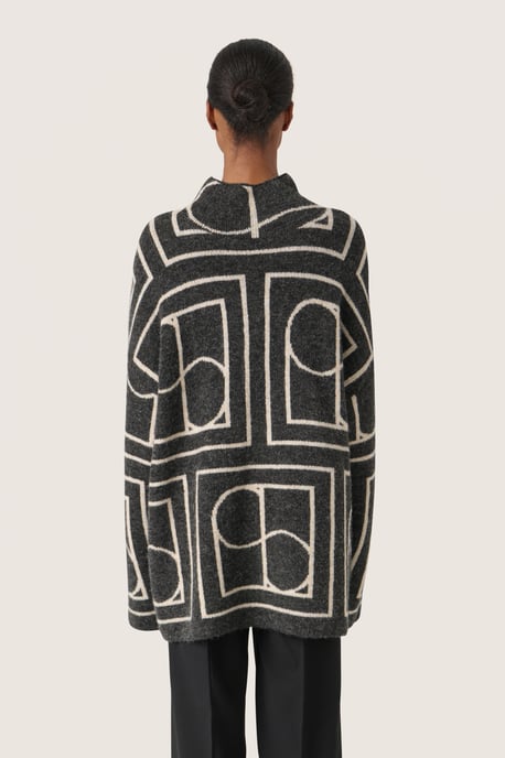 Strickpullover Casual fit black offwhite - Image 3