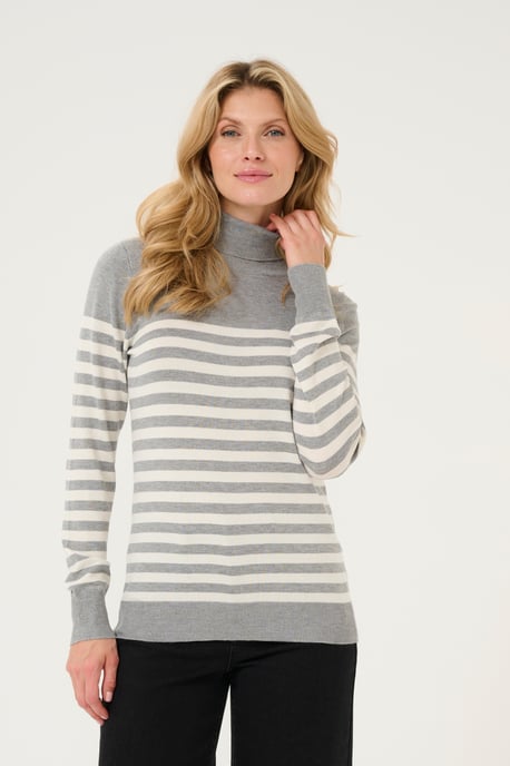 Strickpullover Slim fit grey white - Image 2