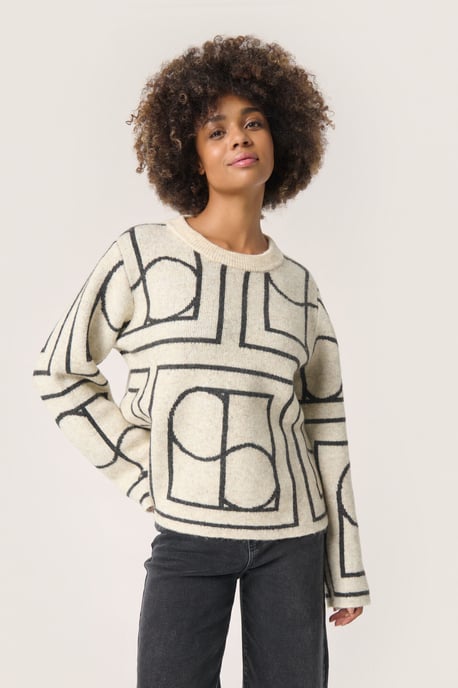 Strickpullover Gerade Passform white - Image 2