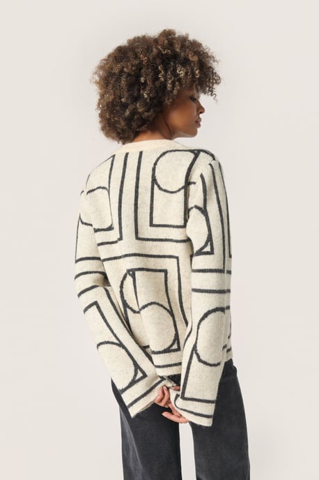 Strickpullover Gerade Passform white - Image 3