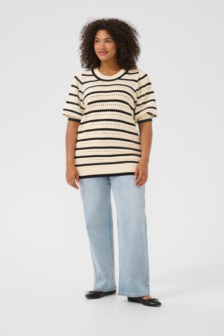 Strickpullover Regular fit black offwhite - Image 1