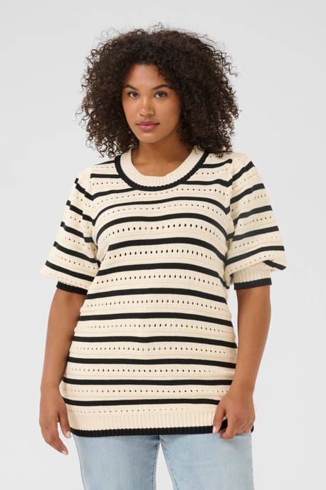 Strickpullover Regular fit black offwhite - Image 3